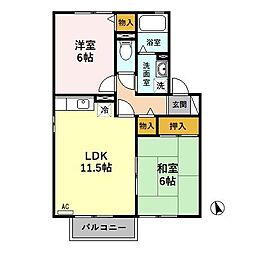 クレセントヴィラ日置江　Ａ 1階/106