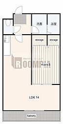 サンメゾン16 1LDKの間取図画像