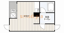 ラフェリアーナ ワンルームの間取図画像