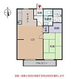 コンフォート23 1LDKの間取図画像