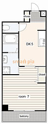 シャトーみずほ 1LDKの間取図画像