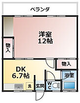 中嶋コーポ 103 ｜ 福岡県大牟田市大字宮崎3026（賃貸アパート1DK・1階・44.70㎡） その2