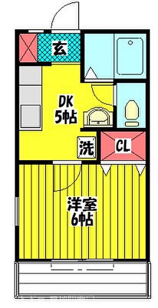 ヒラノコーポ 101｜埼玉県草加市草加２丁目(賃貸アパート1K・1階・23.14㎡)の写真 その2