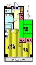 キャピタル草加 203 ｜ 埼玉県草加市旭町４丁目（賃貸マンション2LDK・2階・49.48㎡） その2