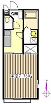 ハウス月うさぎ 201 ｜ 埼玉県草加市金明町（賃貸アパート1K・2階・26.08㎡） その2