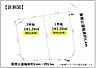 区画図：敷地面積54坪以上。色々なプランが検討できます。　