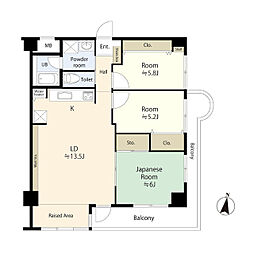 物件画像 エイム平間 8階 角部屋
