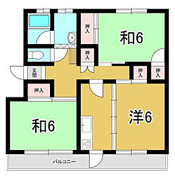間取図画像 2LDK