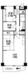 シャルム千里丘 3LDKの間取図画像