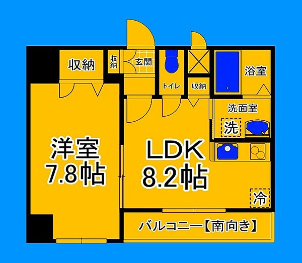 大阪府大阪市住吉区上住吉2丁目(賃貸マンション1LDK・3階・38.20㎡)の写真 その2