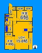 大阪府堺市堺区五月町（賃貸アパート2LDK・3階・62.03㎡） その2