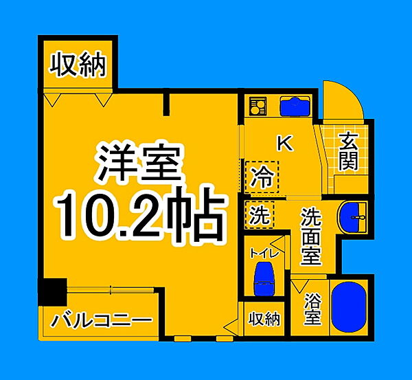 大阪府堺市堺区南旅篭町東2丁(賃貸マンション1K・2階・29.77㎡)の写真 その2