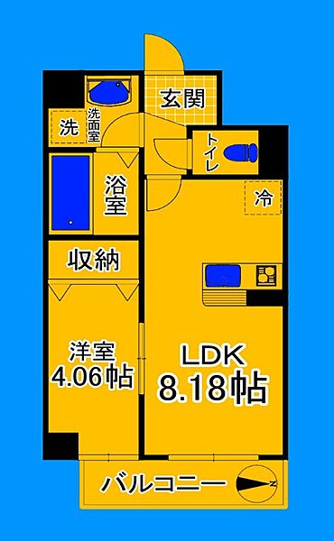 大阪府大阪市住吉区清水丘3丁目(賃貸マンション1LDK・7階・32.12㎡)の写真 その2