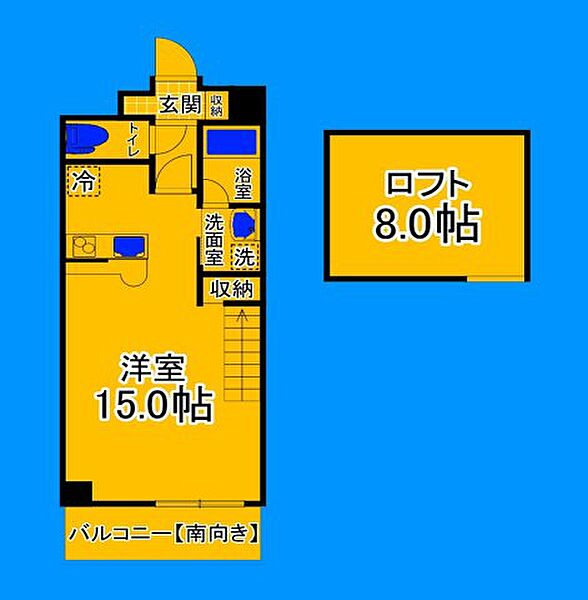 大阪府大阪市住吉区万代2丁目(賃貸マンション1R・5階・34.64㎡)の写真 その2