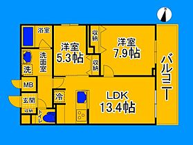 大阪府堺市堺区向陵西町4丁（賃貸マンション2LDK・5階・60.11㎡） その2