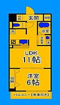 大阪府堺市堺区住吉橋町1丁（賃貸マンション1LDK・3階・28.40㎡） その2