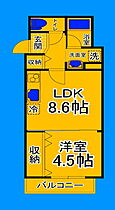 大阪府堺市北区中百舌鳥町4丁（賃貸アパート1LDK・3階・33.73㎡） その2