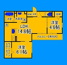 大阪府堺市北区北長尾町8丁（賃貸アパート2LDK・3階・59.53㎡） その2