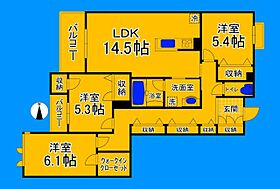 大阪府堺市北区金岡町（賃貸マンション2LDK・2階・69.55㎡） その2