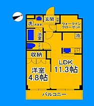 大阪府堺市北区金岡町（賃貸マンション1LDK・3階・40.35㎡） その2