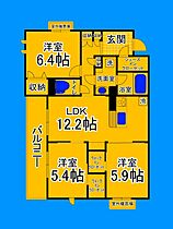 大阪府堺市堺区向陵西町3丁（賃貸マンション3LDK・3階・74.31㎡） その2