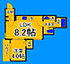 間取り：人気のある1LDK間取りです！