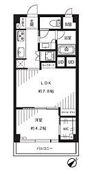 秀和代官山レジデンス 1LDKの間取図画像
