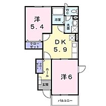 長野県佐久市跡部（賃貸アパート2K・1階・42.77㎡） その2