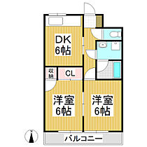 昭和コーポ御代田  ｜ 長野県北佐久郡御代田町大字御代田（賃貸マンション2DK・2階・44.72㎡） その2