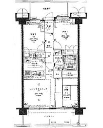 サンクレイドル橋本 3LDKの間取図画像