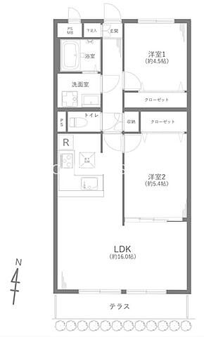 間取り ライオンズマンション高幡不動 1階/-