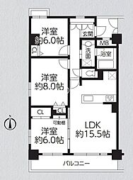 間取図画像 3LDK