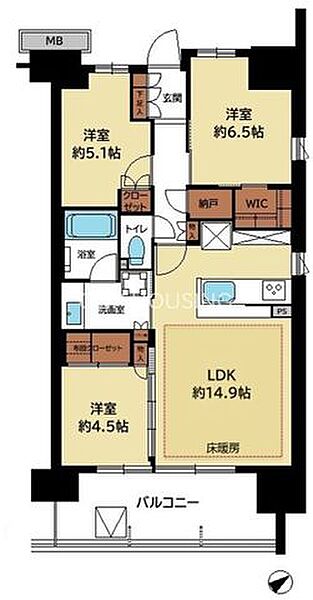 間取りを拡大表示