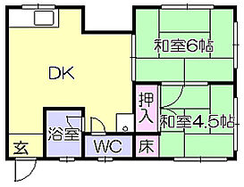 ドゥエルハウス 201 ｜ 福岡県久留米市安武町住吉1598-7（賃貸マンション2DK・2階・47.90㎡） その2