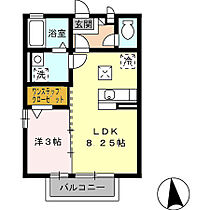 ルヴニール 105 ｜ 福岡県久留米市大善寺南1丁目18-3（賃貸アパート1LDK・1階・29.44㎡） その2