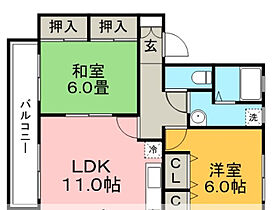 ハイカムール津福 102 ｜ 福岡県久留米市津福今町217（賃貸アパート2LDK・1階・60.00㎡） その2