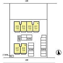 モンテカスカーダB 207 ｜ 福岡県久留米市東合川7丁目3-22（賃貸アパート1LDK・2階・45.42㎡） その3