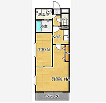 エスペランサ壱番館 605 ｜ 福岡県久留米市東町1-34（賃貸マンション2K・5階・33.80㎡） その2