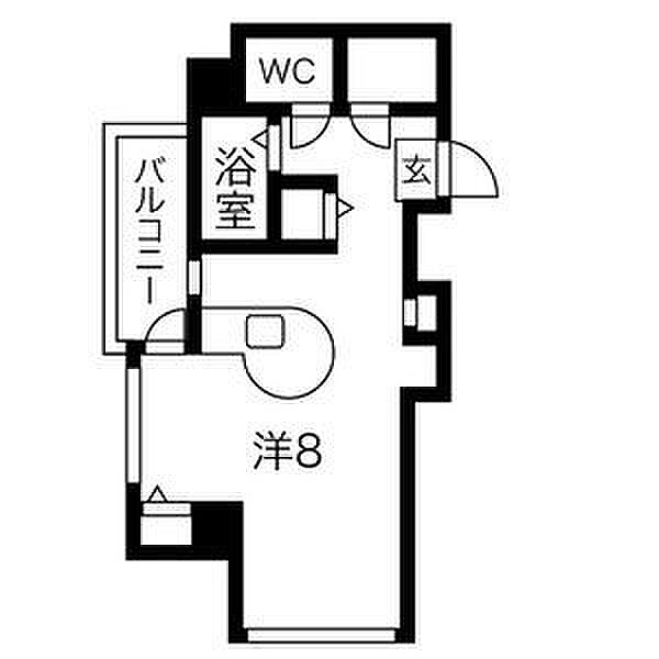 セラヴィ杁中 201｜愛知県名古屋市昭和区花見通２丁目(賃貸マンション1R・2階・21.15㎡)の写真 その2