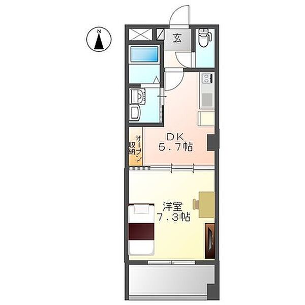 リバパレス鶴舞 908｜愛知県名古屋市昭和区鶴舞２丁目(賃貸マンション1DK・9階・30.60㎡)の写真 その2