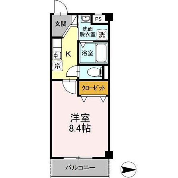 セントラルハイツ名古屋 102｜愛知県名古屋市瑞穂区御劔町２丁目(賃貸マンション1K・1階・28.56㎡)の写真 その2