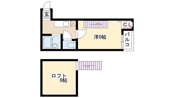 シャトー道徳 201｜愛知県名古屋市南区道徳通３丁目(賃貸アパート1K・2階・20.00㎡)の写真 その2