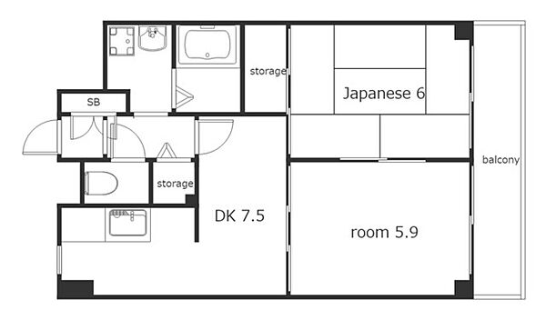 イトーピア紅葉舎 302｜愛知県名古屋市熱田区金山町１丁目(賃貸マンション2DK・3階・45.08㎡)の写真 その2