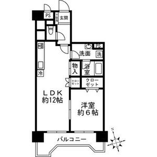 シャンボール日比野 502｜愛知県名古屋市熱田区大宝３丁目(賃貸マンション1LDK・5階・45.45㎡)の写真 その2