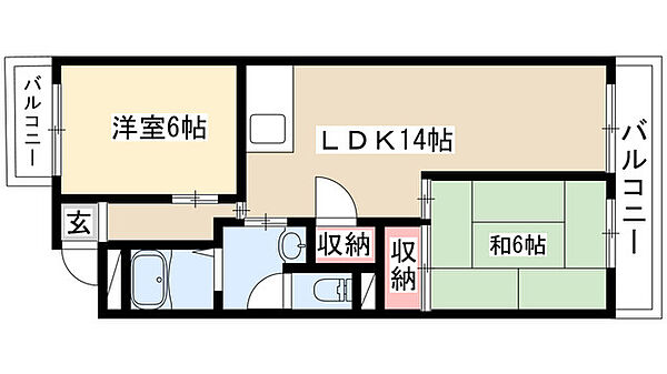 グランデール桜 305｜愛知県名古屋市南区鶴田１丁目(賃貸マンション2LDK・3階・62.53㎡)の写真 その2