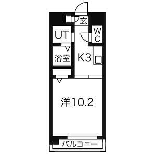 VERDINO内田橋(べルディーノ) 206｜愛知県名古屋市南区内田橋２丁目(賃貸マンション1DK・2階・31.00㎡)の写真 その2