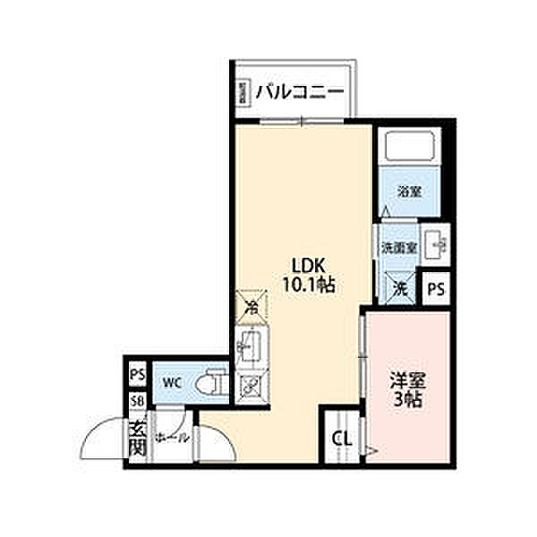 GRANDBLUE dotokushimmachi II 103｜愛知県名古屋市南区道徳新町４丁目(賃貸アパート1LDK・1階・30.47㎡)の写真 その1