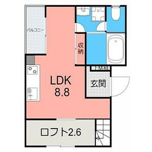 Mercure-II 204｜愛知県名古屋市南区港東通２丁目(賃貸アパート1R・2階・25.93㎡)の写真 その2