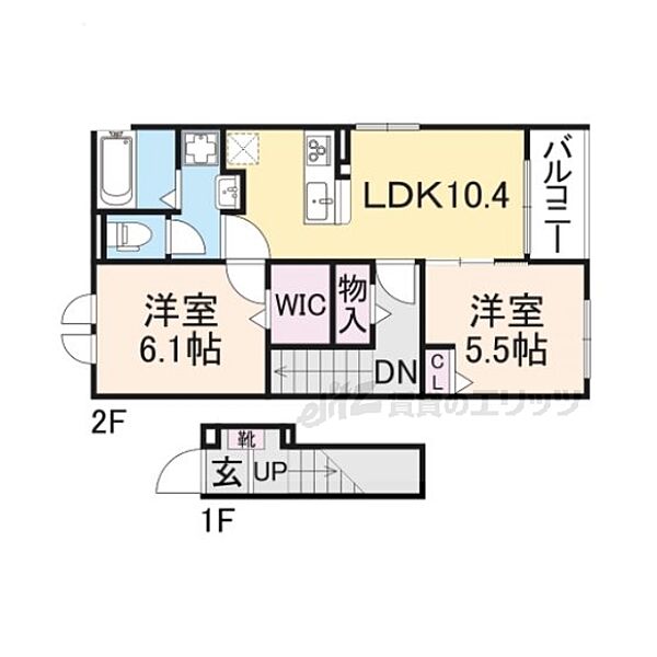 グリーンハイツ加茂I 201｜京都府木津川市加茂町里中門伝(賃貸アパート2LDK・1階・56.08㎡)の写真 その2