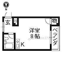 ベルメゾンナカムラ 202 ｜ 京都府長岡京市長岡１丁目（賃貸マンション1R・2階・16.80㎡） その2